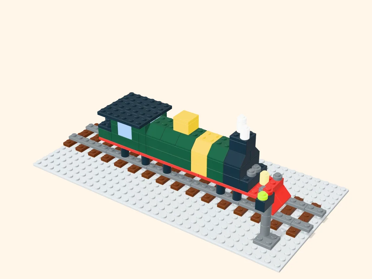 Modèle en briques Locomotive à vapeur